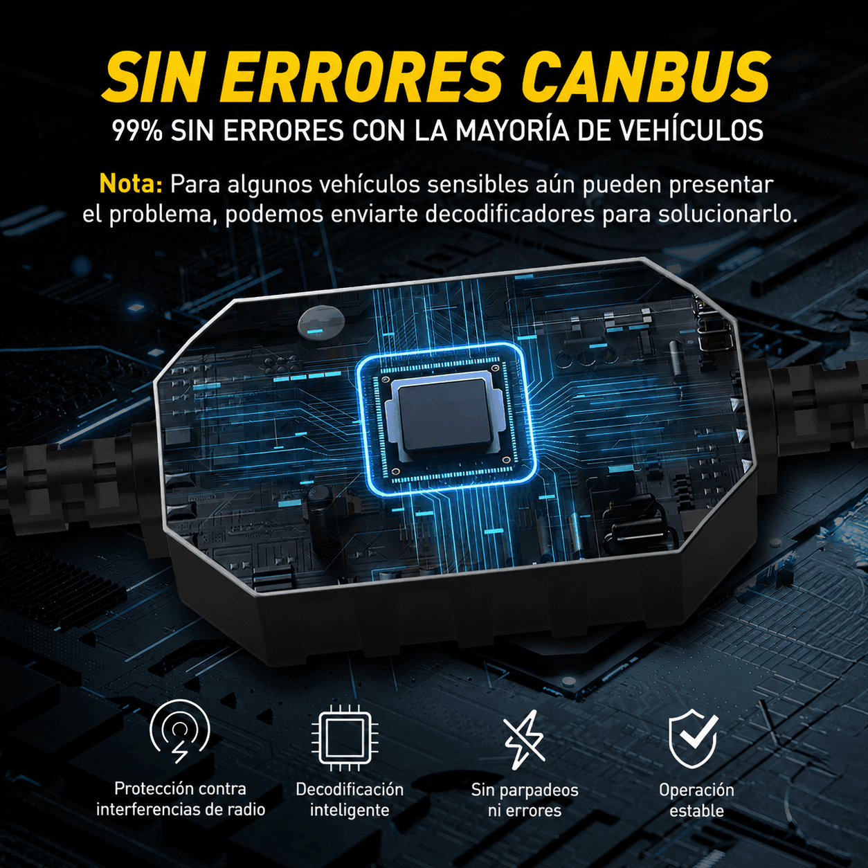 Bombillas LED para faros delanteros AUXITO Serie Y19 H7 - Imagen 9