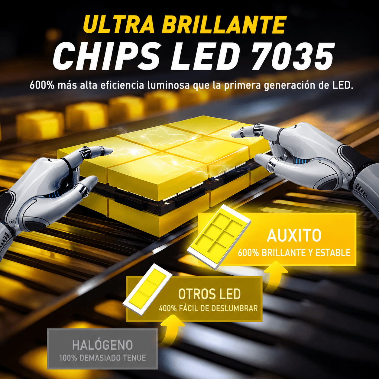Bombillas LED para faros delanteros AUXITO Serie Y19 H7 - Imagen 8